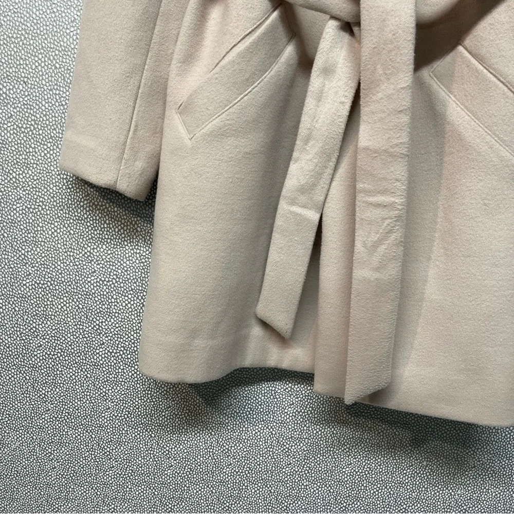 M Elizabeth And James Taupe Car Coat/Midi Heavyweight Trench